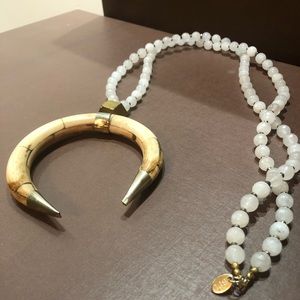Betsy Pittard designs horn and bead necklace